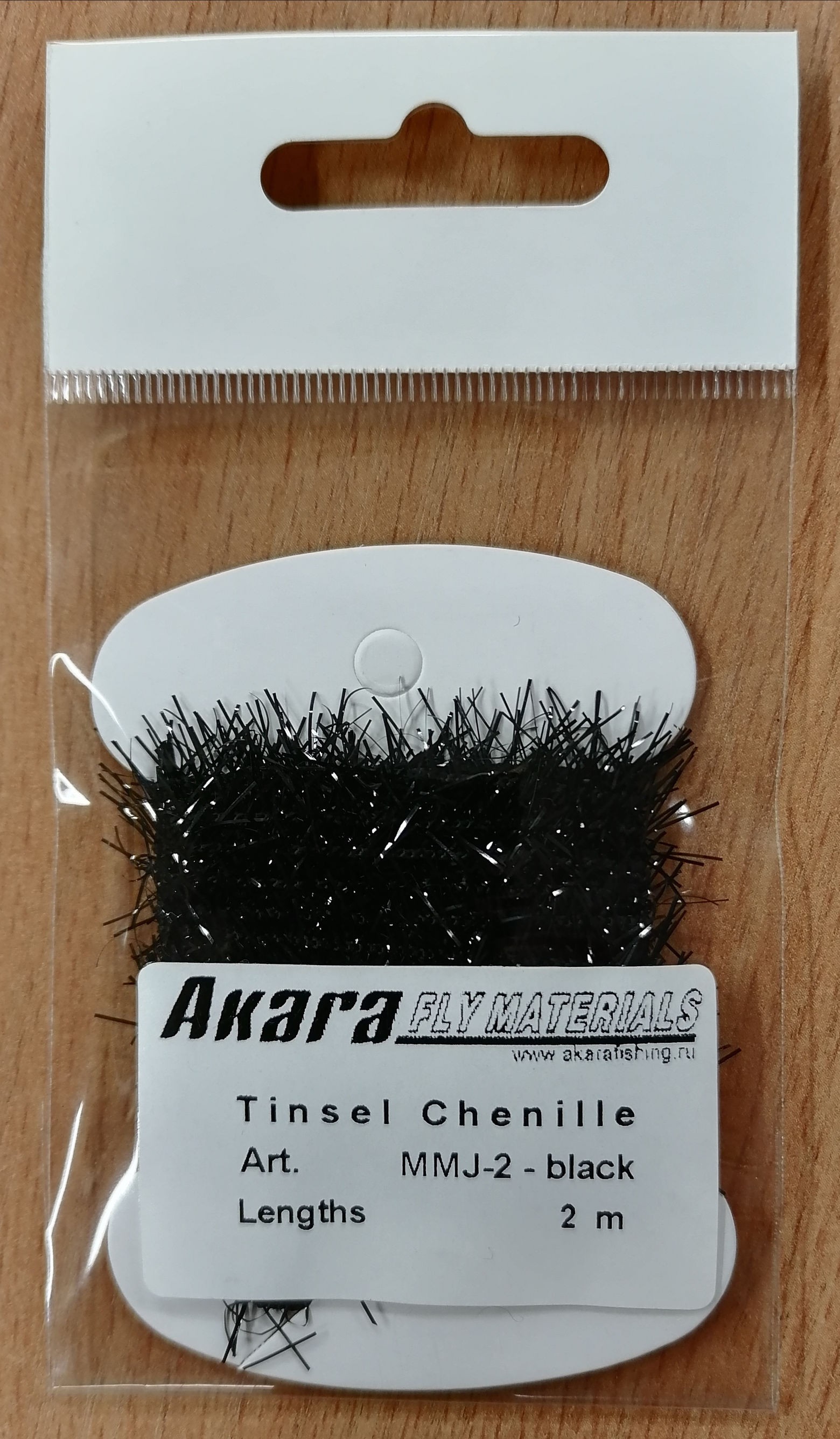 @ Материал для вязки мушек AKARA Tinsel Chenille MMJ-2 (2,0 м, цвет: черный)
