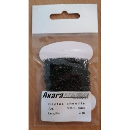 @ Материал для вязки мушек AKARA Cactus Chenille MM-1 (3,0 m, цвет: черный)