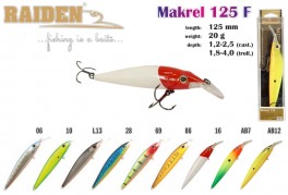 @ Vobleris RAIDEN «Makrel» 125 F (20 g, 125 mm, krāsa 10, iep. 1 gab.) | atlaides nav!