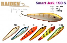 @ Vobleris RAIDEN «Smart Jerk» 180 S (83 g, 180 mm, krāsa AB6, iep. 1 gab.) | atlaides nav!