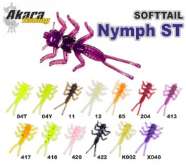 Silikona māneklis AKARA SOFTTAIL «Nymph ST» (20 mm, krāsa X040, iep. 8 gab.)
