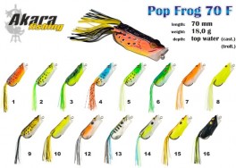 Vobleris AKARA «Pop Frog» 70 F (18 g, 70 mm, krāsa 5, iep. 1 gab.)