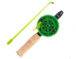 @ Ziemas makšķere AKARA JL1002 PR ar korķa rokturi (42 cm, spoles diam. 75 mm, zaļa)
