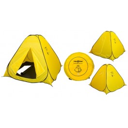 Telts F2F Automatic 150 ziemas (200 x 200 x 150 cm, 3,5 kg, krāsa: dzeltena)