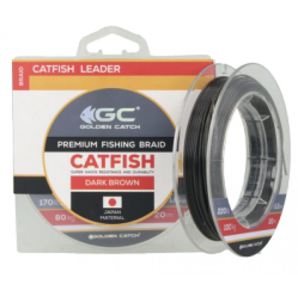 Pavadu materiāls Golden Catch Catfish Leader 20m 1.4mm